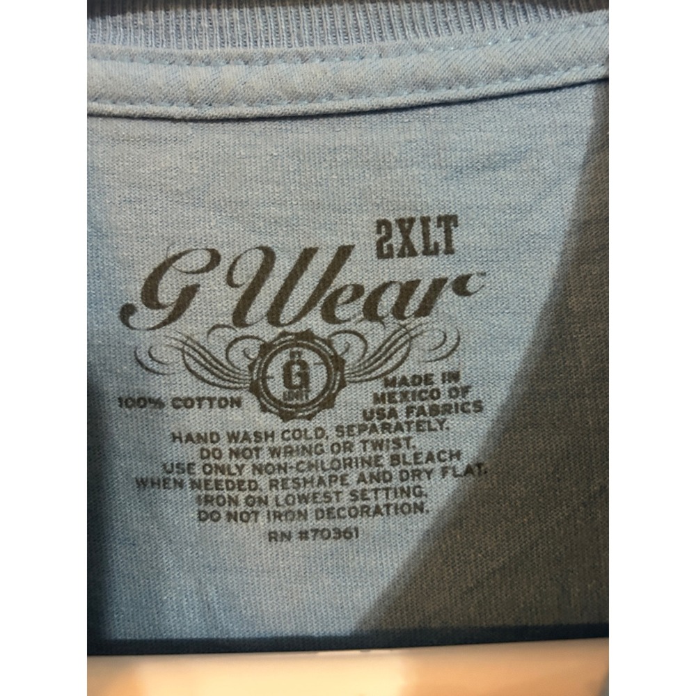 G-Unit G-Wear Mens King Of My Domain Graphic T-Shirt Blue 2XL Hip Hop Streetwear - Picture 2 of 5